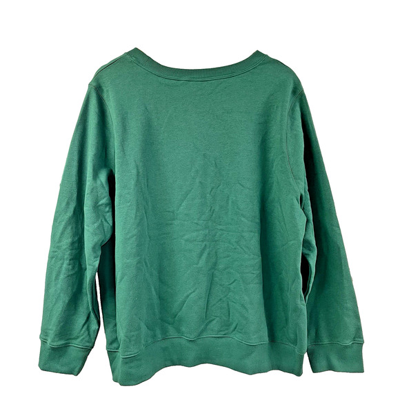 Not So Ugly Christmas Sweater Bring The Joy Green Gold XXL Cozy Crewneck NWT - Picture 6 of 7